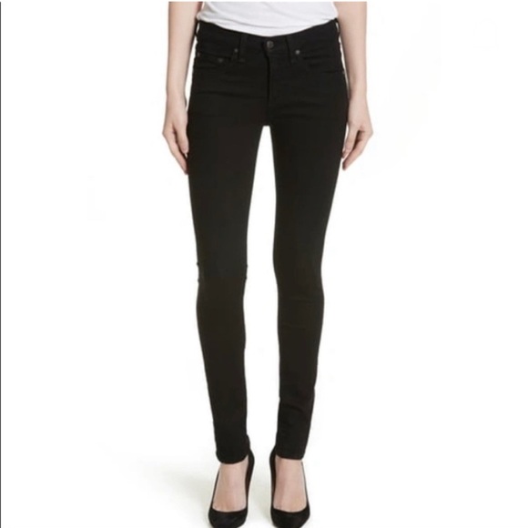 Veronica Beard Brooke Mid-Rise Skinny Jeans Black - Indie Sleaze - Picture 1 of 4